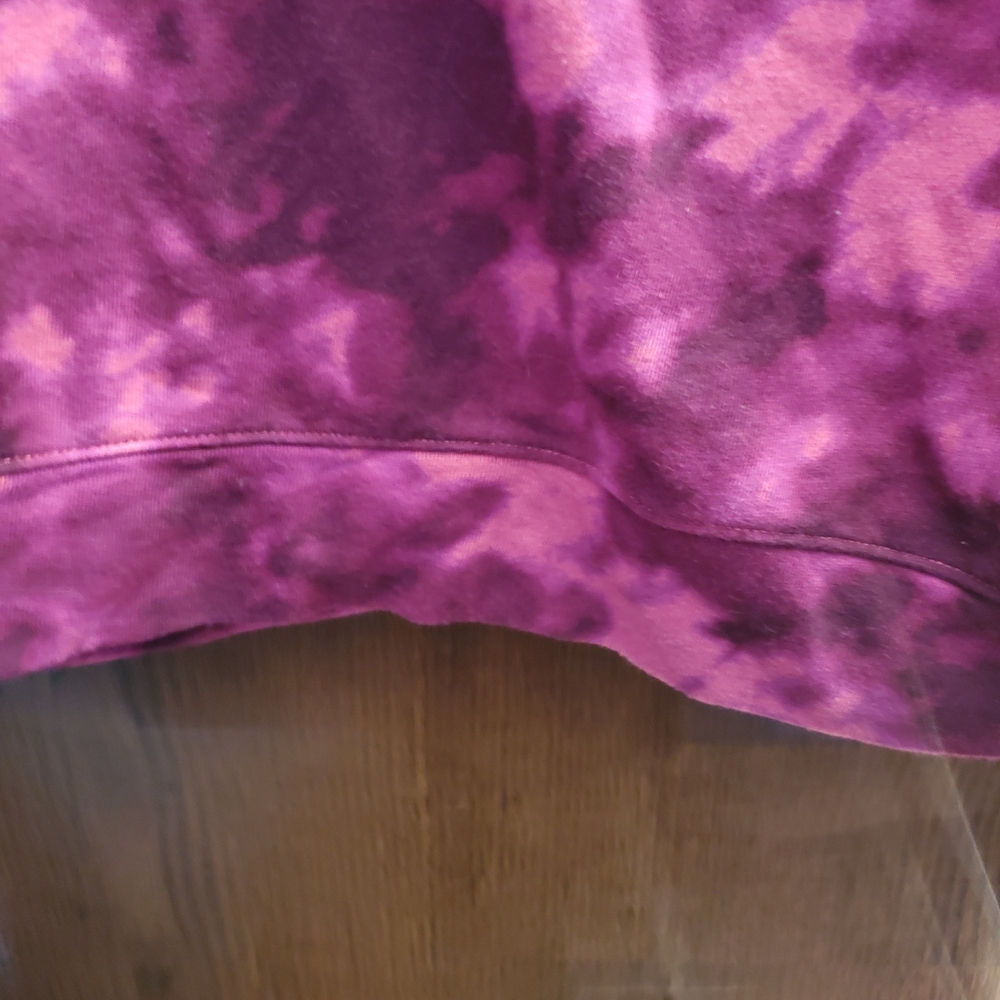 Terra & Sky pink and Purple Marble Plus Size Sweatshirt Pullover - Picture 3 of 5